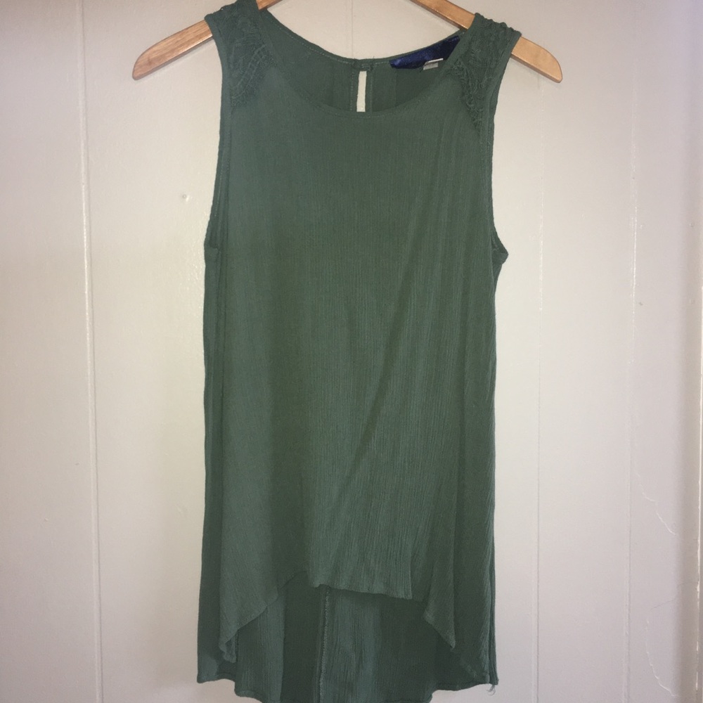 Blue Rain High low tank top